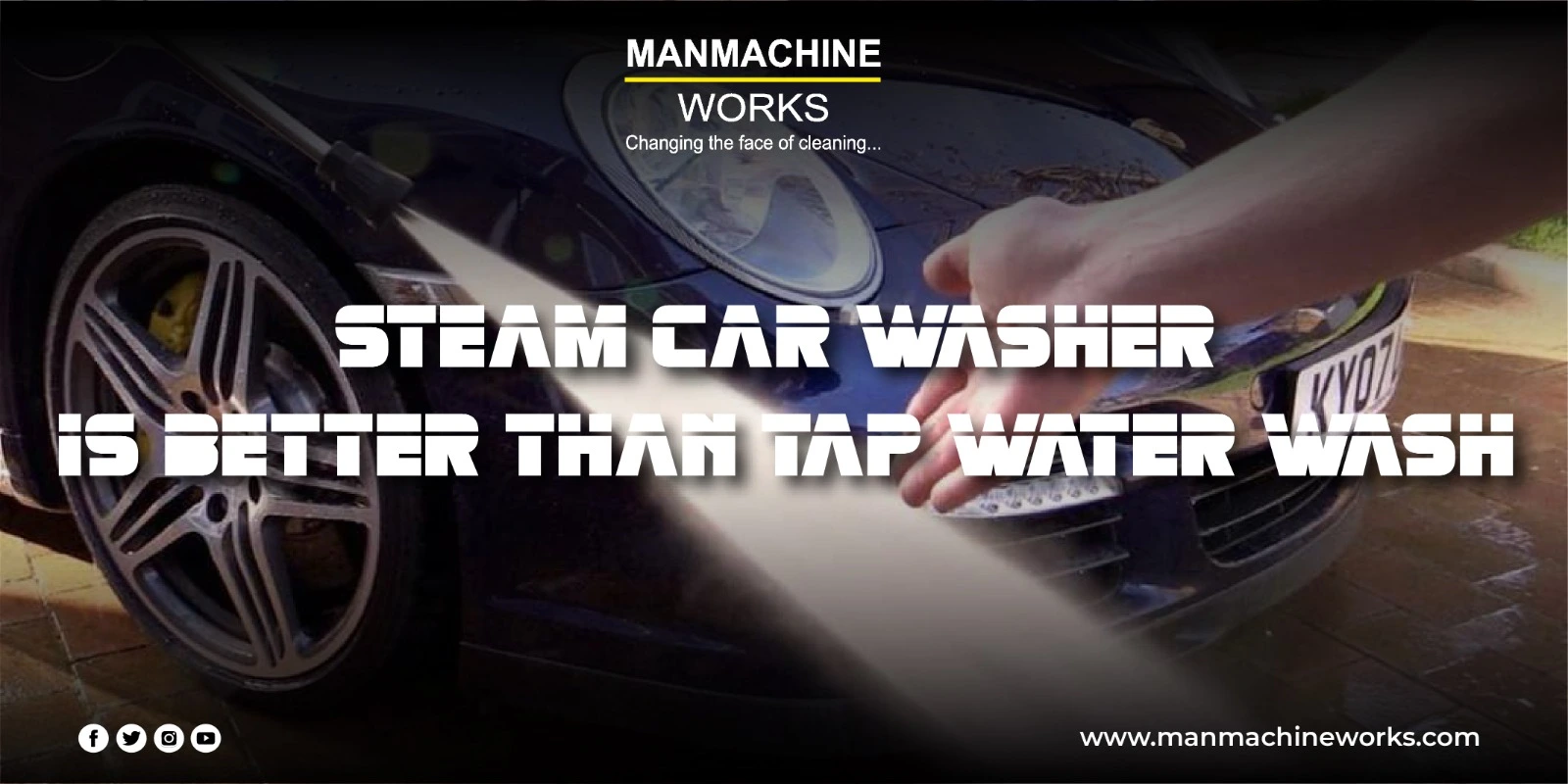 Steam Car Washer is better than tap water wash