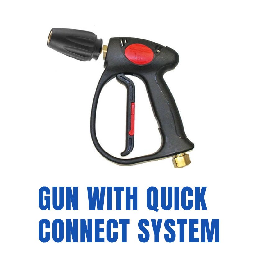 Gun with Quick Connect System for efficient cleaning with High Pressure Car Washer