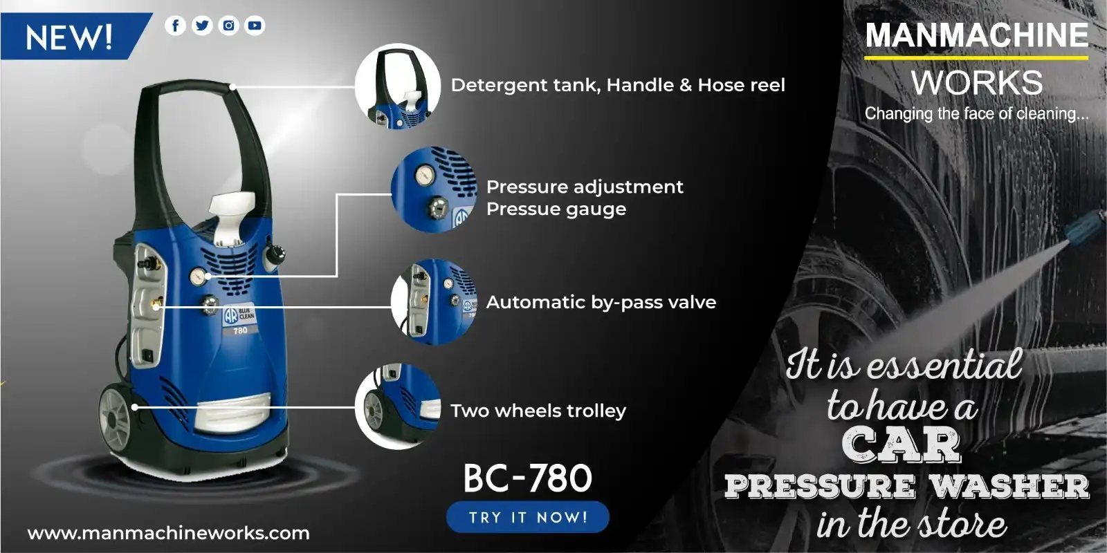 Why it is essential to have a Portable Car washer in the store?