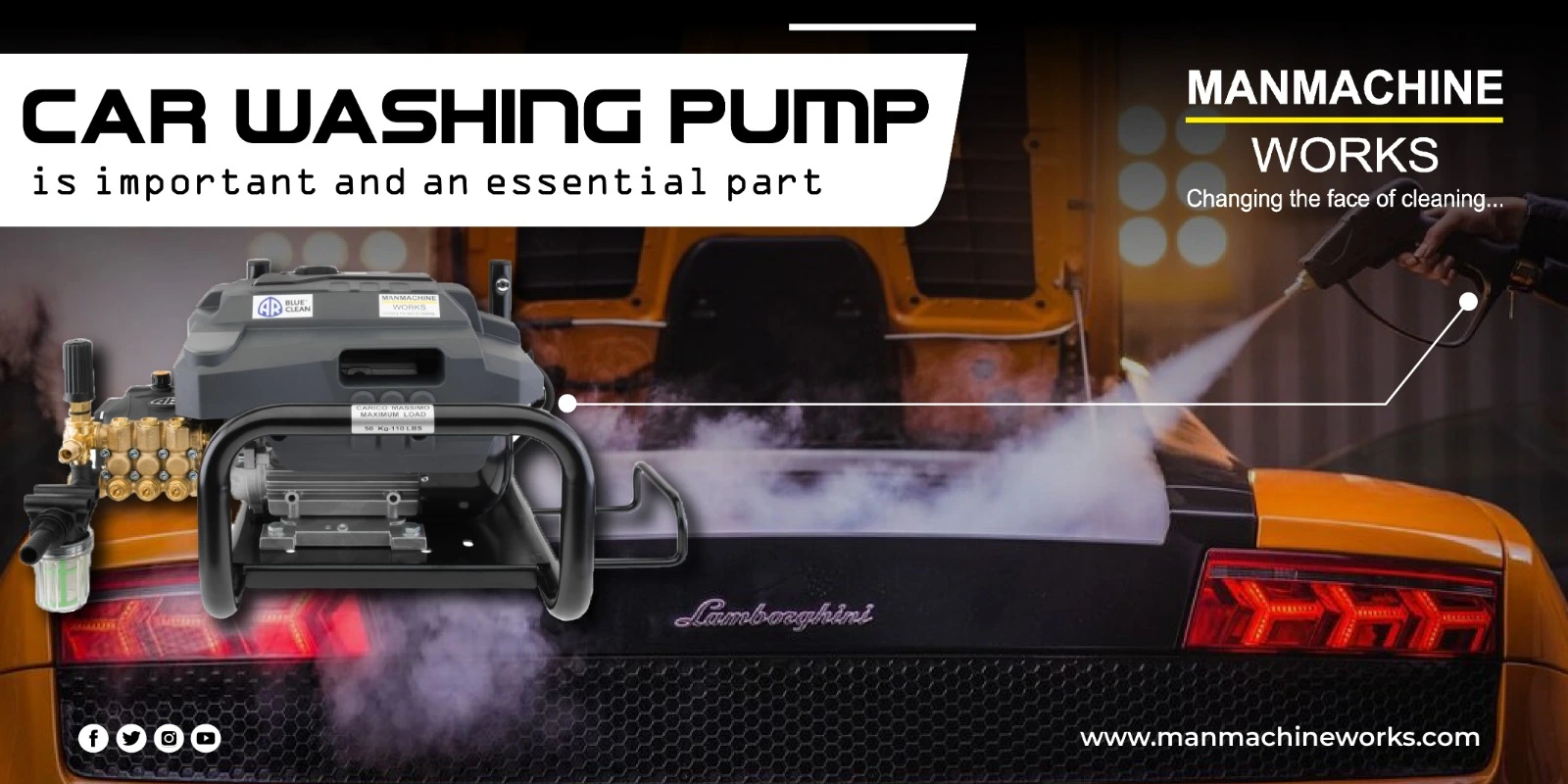 Car washing pump
