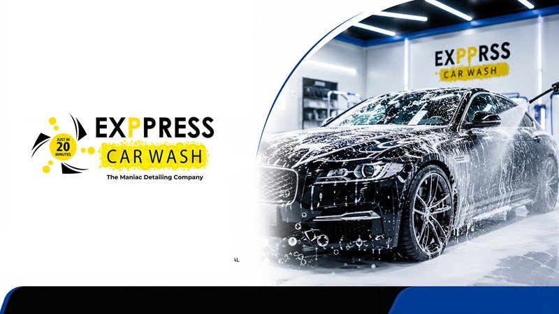Exppress Car Wash brand banner