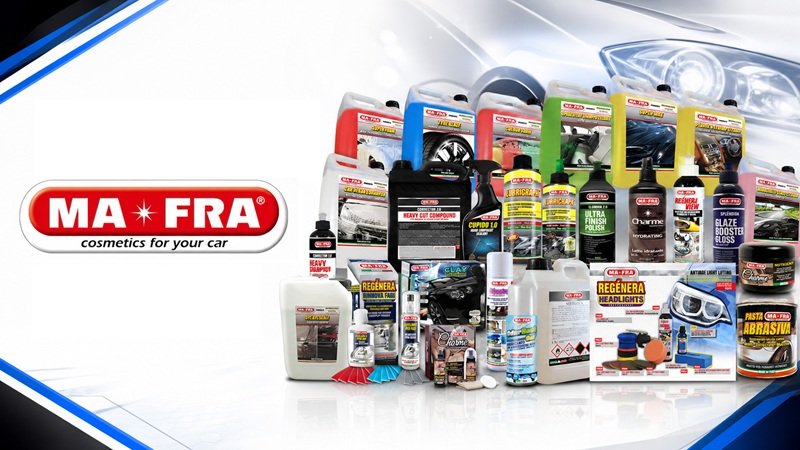 MAFRA Italian car care brand banner